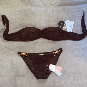 PilyQ Barcelona- Dakota Strapless Bikini Medium